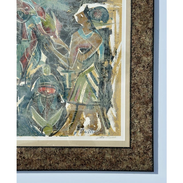 1970s Hodog for a Groom, Lithograph by J. Demerio, Framed For Sale - Image 6 of 6