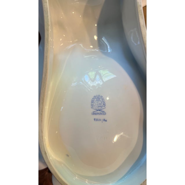 Herend 1940s Herend Rothschild Appetizer Hors D’oeuvres Candy Serving Dish For Sale - Image 4 of 11