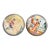 1980s Colorful Decorative Chinese Plates Featuring the Beauties of the Red Mansion - A Pair For Sale