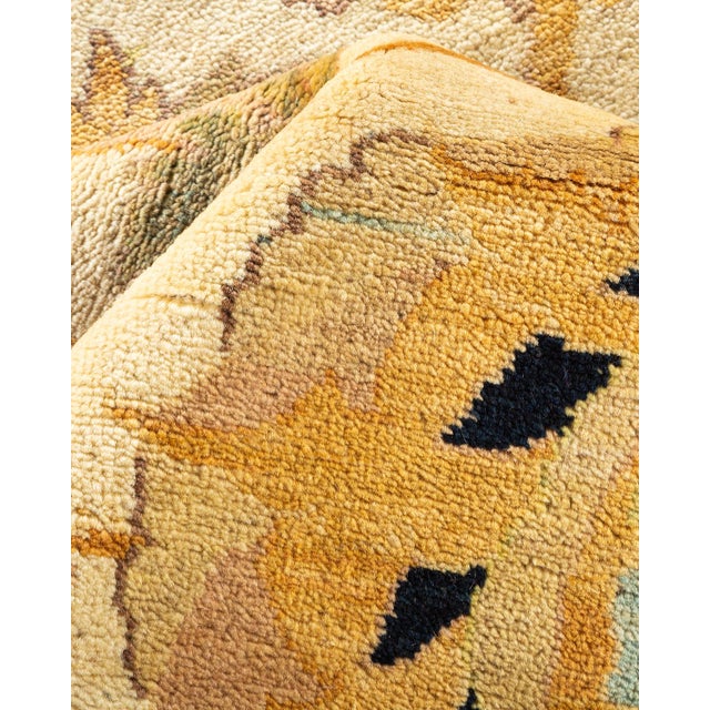 Textile Eclectic, One-of-a-Kind Hand-Knotted Area Rug - Ivory, 9' 2" x 11' 8" For Sale - Image 7 of 8