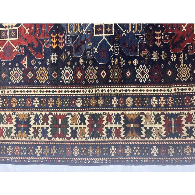 Antique Caucasian Shirvan Rug 4'1" X 9’10” For Sale - Image 4 of 5