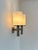 Silver Model 1141 Double Wall Light in Metal and Opaline Glass from Perzel, France, 1960 For Sale - Image 8 of 11