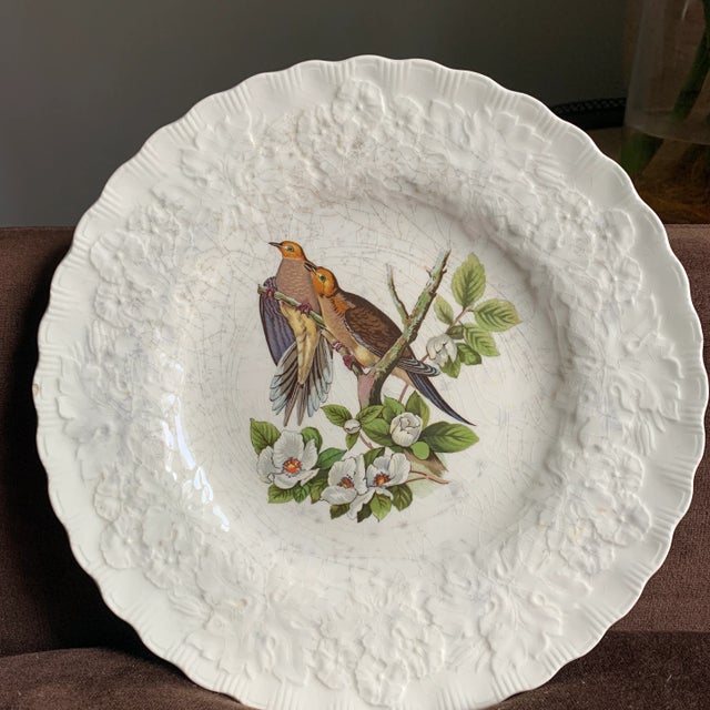 Ceramic Vintage Large Carolina Turtle Dive Plate by National Audubon Society For Sale - Image 7 of 13