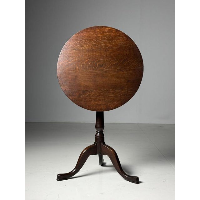 Tilt Top Table in Oak, 19th Century For Sale - Image 12 of 18