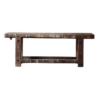 19th Century French Artist's Work Bench Console For Sale