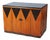 Art Deco Sideboard in Mahogany and Brass by J. Gočár for Pud, 1890s For Sale