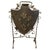 Metal Victorian Arts and Crafts Gothic Iron Shield Fire Screen, 1880 For Sale - Image 7 of 7