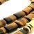 1980s 1980s Italian 14k Gold Tiger’s Eye Diamond Sautoir Necklace For Sale - Image 5 of 15
