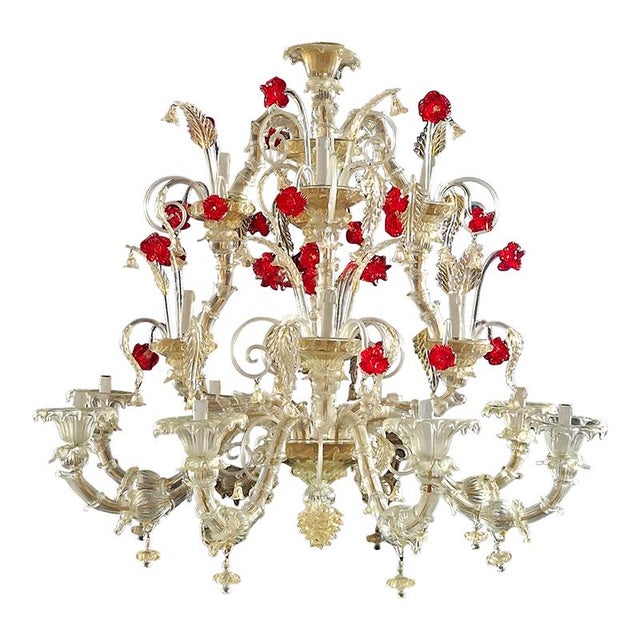 Rezzonico Chandelier in Murano Glass, 1950s For Sale - Image 7 of 7
