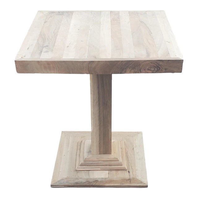 Handmade Moroccan Raw Cedar Wood Table - Dinning Height For Sale