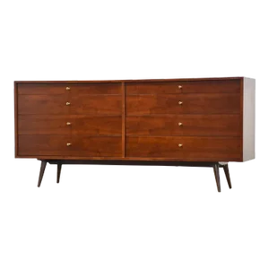 Refinished Walnut Mid Century Modern Dresser