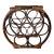 1970s Bent Bamboo & Rattan Wine Rack For Sale