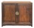 Dark Brown Vintage Rosewood MoonFace Drawers Side Credenza Cabinet For Sale