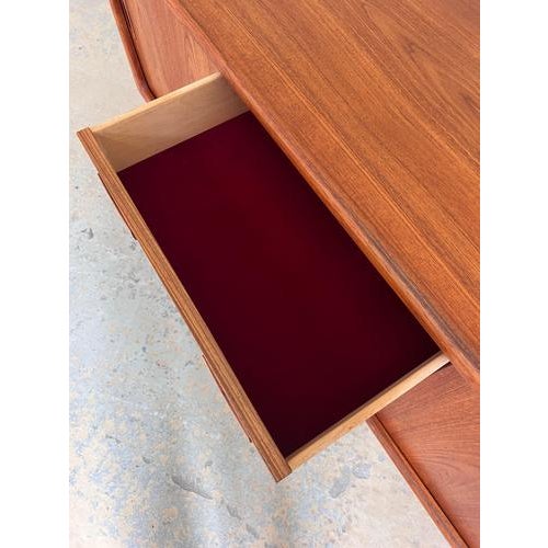 Brown Teak Sideboard by H.P. Hansen For Sale - Image 8 of 11