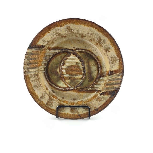 1960s Large Mid-Century Pottery Bowl by Aksel Larsen for Axella, 1960s For Sale - Image 5 of 7