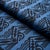 Schumacher SAMPLE - Schumacher X Drusus Tabor Venetian Zig Zag Block Print Fabric In Black On Blue For Sale - Image 4 of 4