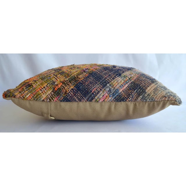 Dimension: 16" x 16" Material : Cotton cotton. Made from vintage Turkish ragrug kilim. Back side cotton with hidden...