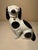 English 1980s Andrea by Sadek Staffordshire Style Black & White Porcelain Spaniel Dogs - Pair For Sale - Image 3 of 10