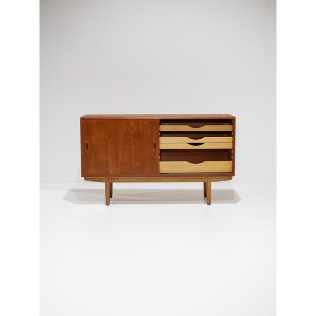 Beautiful sideboard (model 160) designed by børge mogensen for søborg møbelfabrik in denmark, 1950s. This piece is crafted...