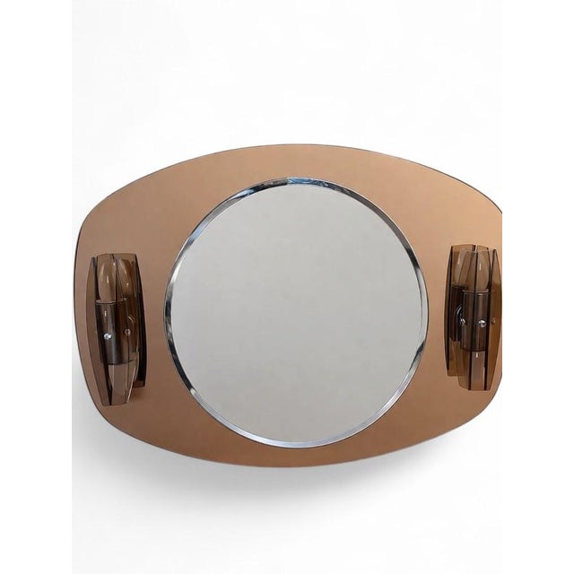 Mid-Century Modern Illuminated Mirror from Sonnenberg, 1970s For Sale - Image 9 of 9