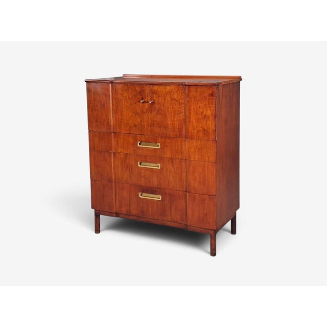 1960s John Widdicomb, American Modern, Gentleman's Chest, Walnut, Brass, Usa, 1960s For Sale - Image 5 of 14