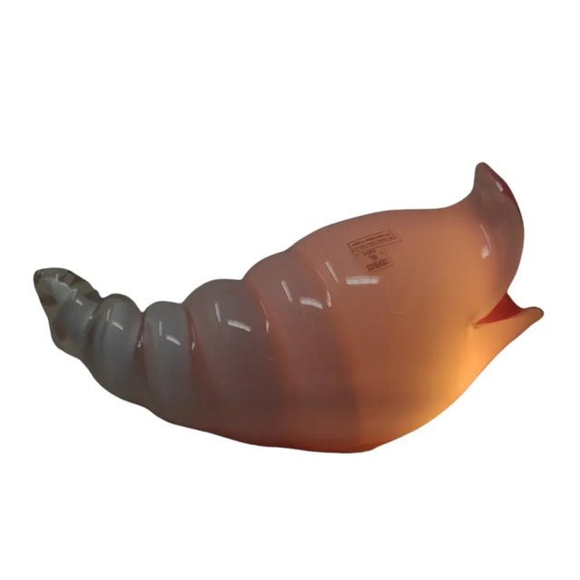 Metal Ship Shell Lamp in Submerged Murano Glass by Lino Tagliapietra for Effetrè, 1960s For Sale - Image 7 of 11