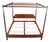 Vintage Harden Furniture Solid Cherry Colonial Pencil Post King Size Tester Bed For Sale