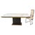 Vintage White Marble and Brass Dining Table, 1970s For Sale - Image 14 of 14