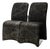 Pair of Postmodern Waterfall Dining Chairs in Marbleized Upholstery For Sale