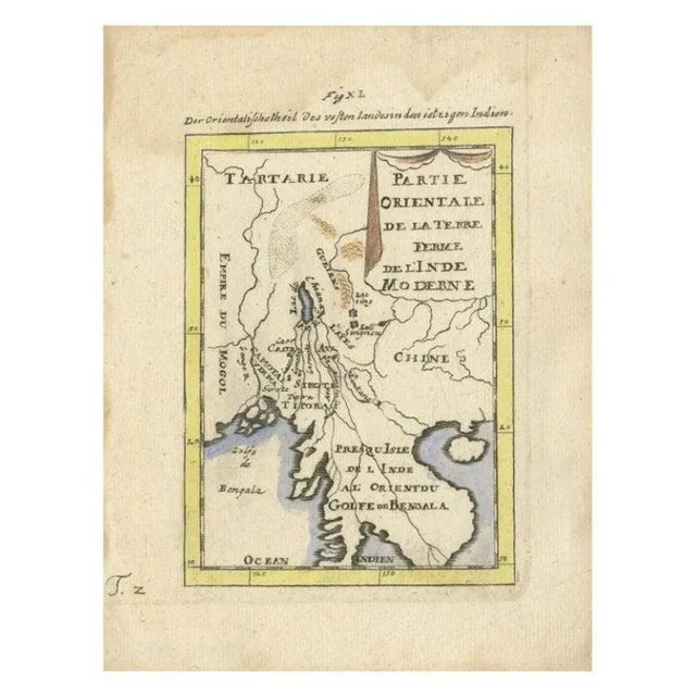 This is a fine example of 17th or early 18th-century cartography, showcasing Southeast Asia, including parts of India,...