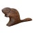 Vintage Carved Wood Beaver Sculpture For Sale