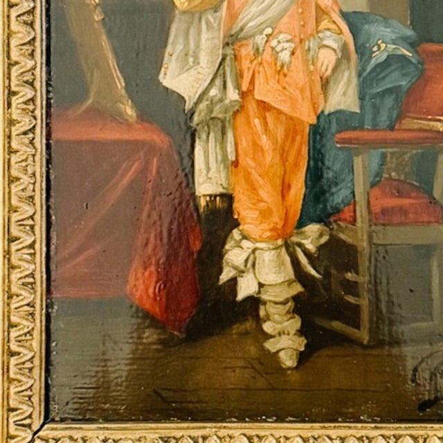 19th Century Italian Cavalier Portrait Oil Paintings in Ornate Giltwood Frames, 1850 & Signed - A Pair For Sale In San Diego - Image 6 of 15