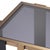 Square Side Table in Smoked Glass and Brushed Brass Finish For Sale - Image 4 of 5