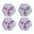 Set of 4 Hand-Painted South African Ceramic Salad & Dessert Plates For Sale