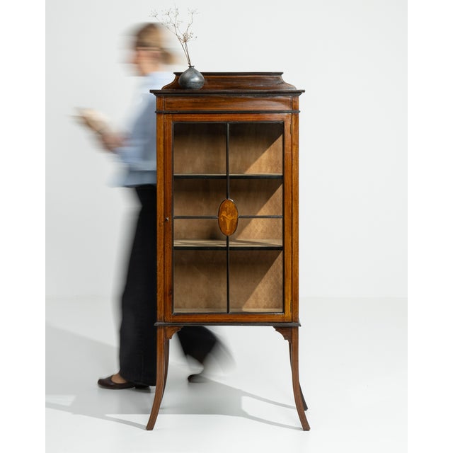 Edwardian Inlaid Cabinet United Kingdom 19th Century For Sale - Image 4 of 14
