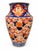 Title: Antique 19th Century Japanese Imari Porcelain Vase — Hand-Painted Cobalt, Iron-Red & Gilt — Ribbed Form...
