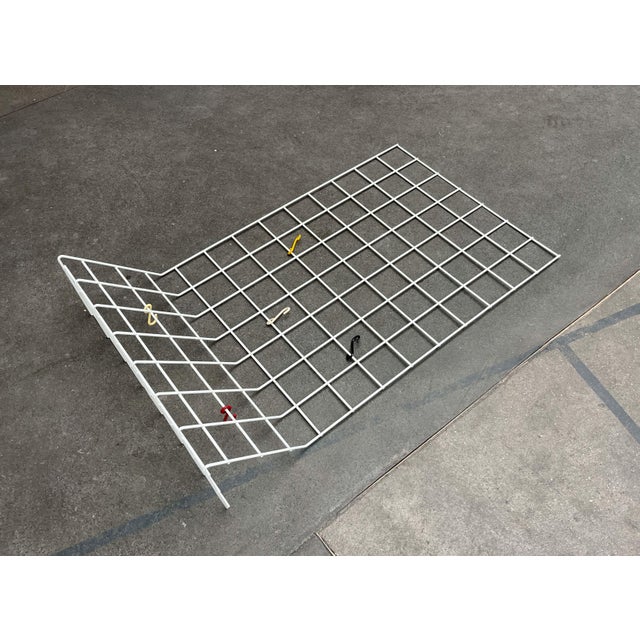 Mid-Century Modern German Minimalist White String Coat Rack, 1960s For Sale - Image 6 of 18