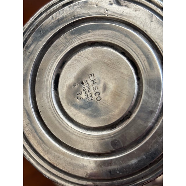 Lovely candy dish marked sterling weighted 36