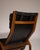 Chairs in Wengé Plywood and Black Leather by Yngve Ekström for Swedese, 1970s, Set of 2 For Sale - Image 11 of 16