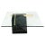 Black Cube Shape Marble Base Brass Stretchers Square Glass Top Coffee Table For Sale - Image 13 of 13