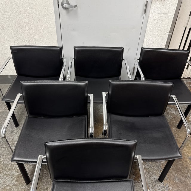 Animal Skin Zuo Modern Gekko Conference Armchairs, Set of Six For Sale - Image 7 of 12