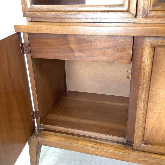 Mid-Century Sideboard With China Cabinet For Sale In Philadelphia - Image 6 of 12