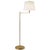 Modern Thomas O'Brien by Visual Comfort Signature Paulo Floor Light in Hand-Rubbed Antique Brass with Linen Shade For Sale - Image 3 of 3