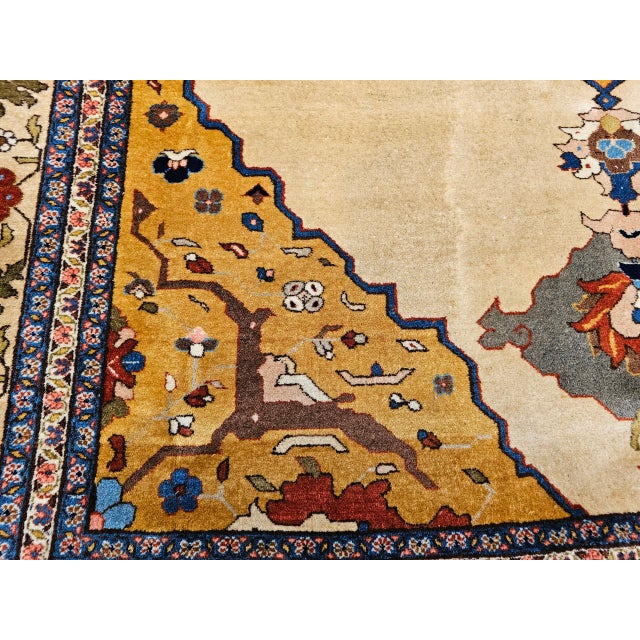 Vintage Indian Agra Carpet, Handwoven Wool Pile, Open Field Design, 8' x 11' For Sale - Image 18 of 18