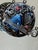 Blue 1940s Hobé Sterling Silver Floral Brooch With Pâte De Verre and Rhinestone Accents For Sale - Image 8 of 9