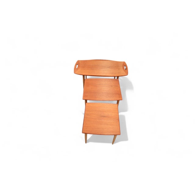 Teak Nesting Tables by Jens Harald Quistgaard, 1960s, Set of 3 For Sale - Image 11 of 18