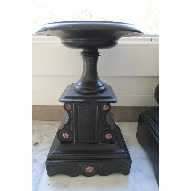 Napoleon III Mantelpiece Set of Clock and Cassolettes, Set of 3 For Sale - Image 3 of 13