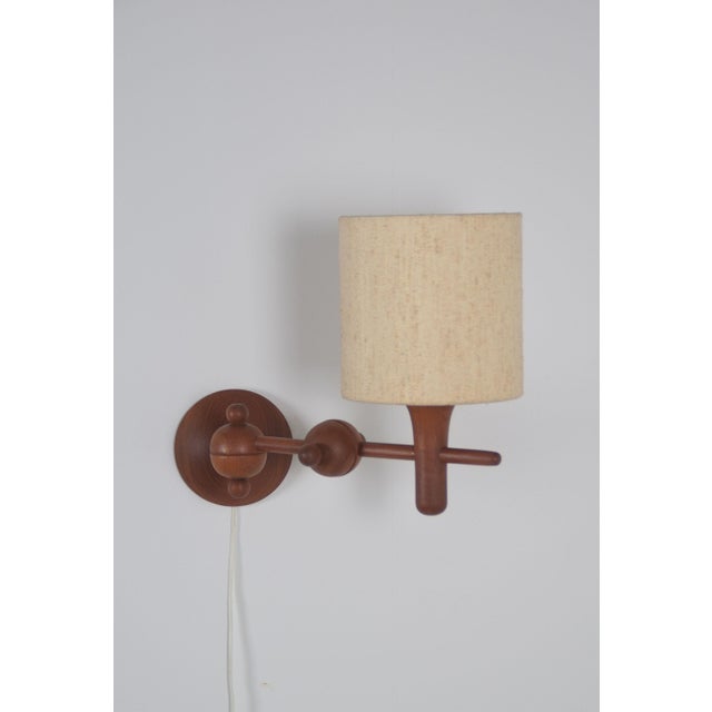 1960s Danish Teak Wall Lamp, 1960s For Sale - Image 5 of 8