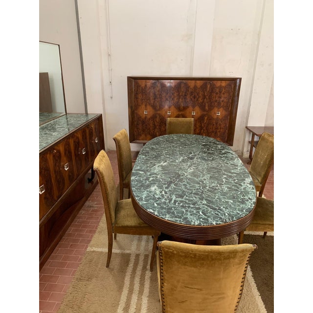 Vintage Dining Set, 1940, Set of 9 For Sale - Image 4 of 17
