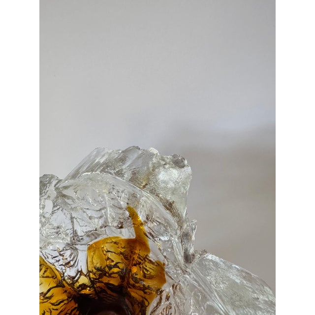 Brown Large Sculptural Finnish Art Glass Vase by Pertti Santalahti for Humppila, 1970s For Sale - Image 8 of 18